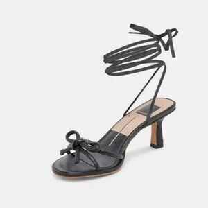 MAISON HEELS BLACK LEATHER - DOLCE VITA